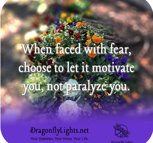 When faced with fear, choose to let it motivate you