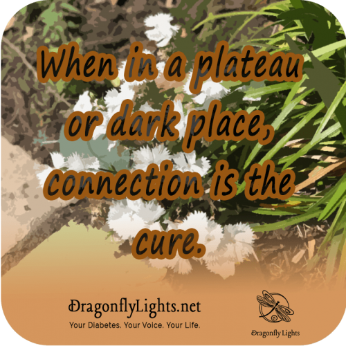 When in a plateau or dark place connection is the cure