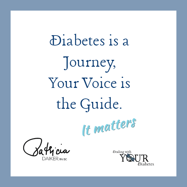Diabetes is a Journey, Your Voice is the Guide.